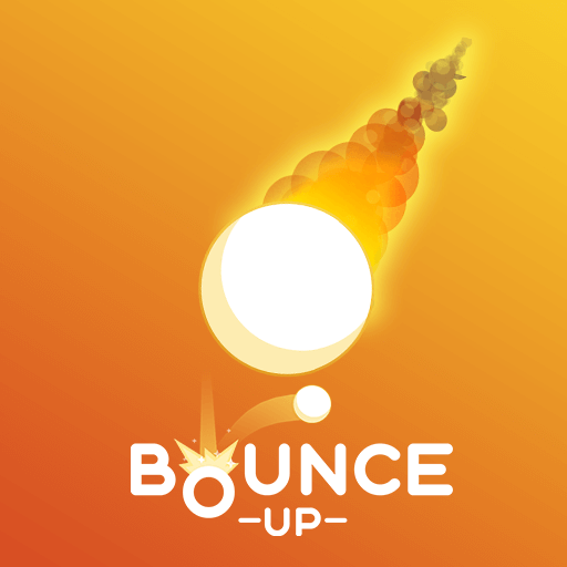 The glowing ball in Bounce Up is moving forward